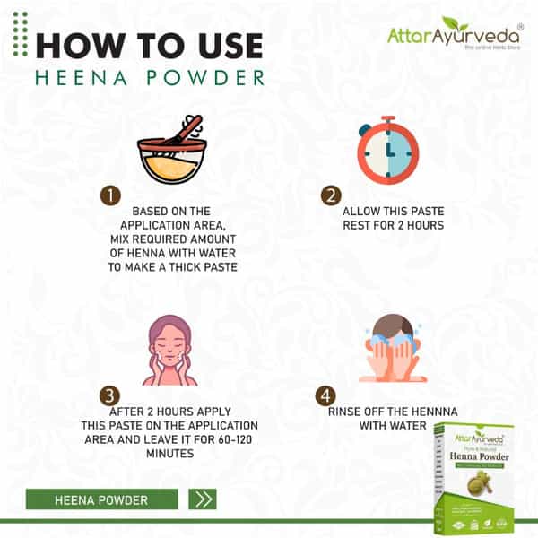 Attar Ayurveda Natural Henna Powder For Hair Colour And Growth (200 Gm)