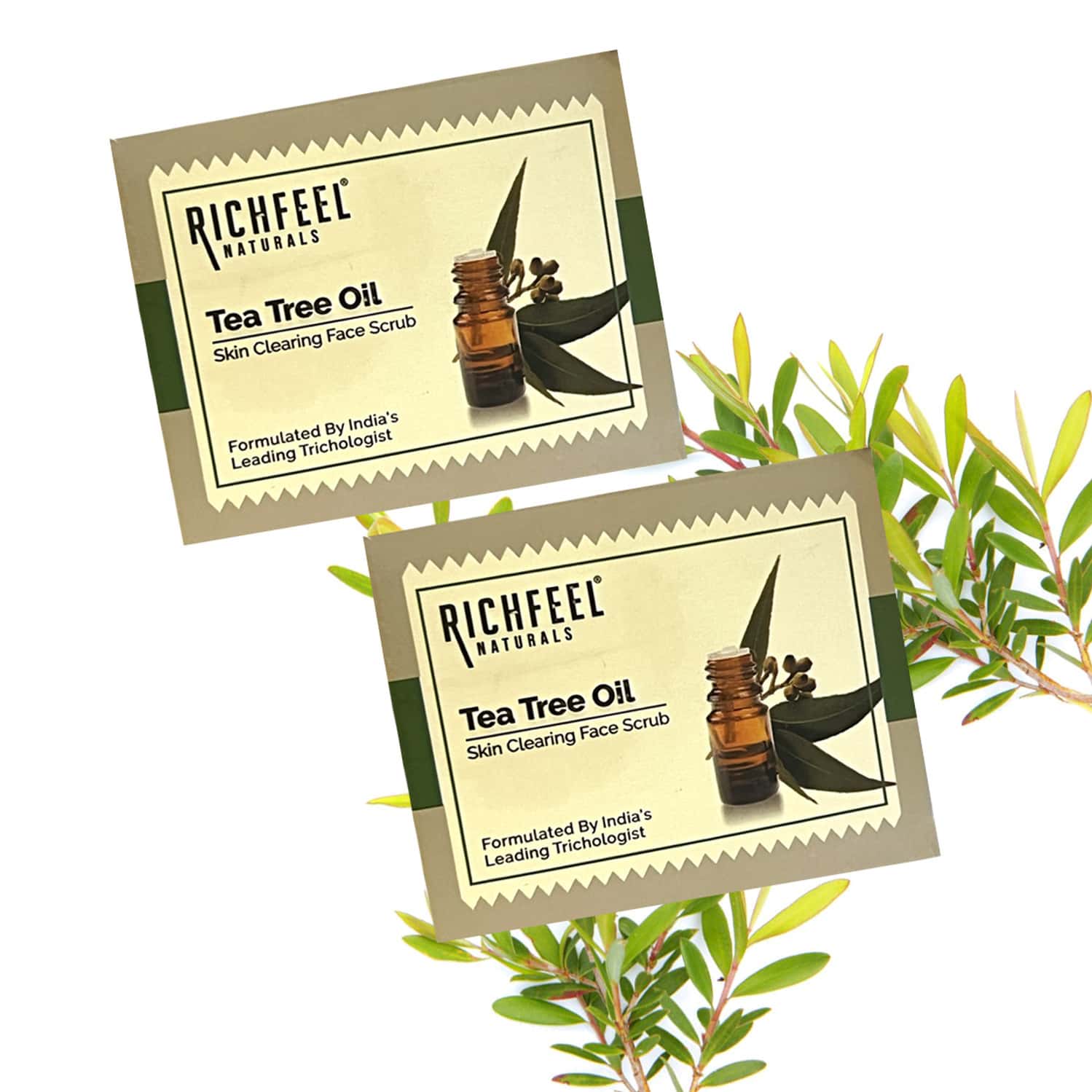Tea Tree Oil Skin Clearing Face Scrub 50 G Pack Of 2