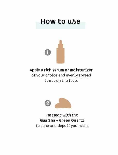 Mcaffeine Gua Sha - Green Quartz