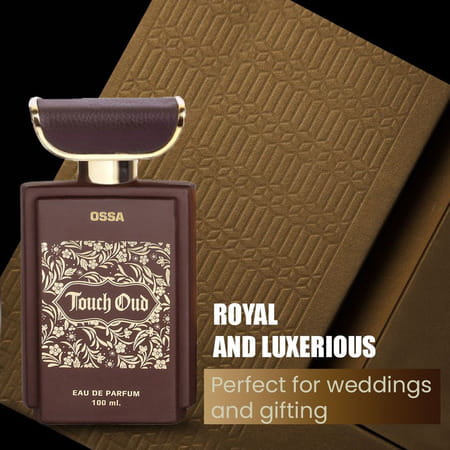 Ossa Touch Oud Eau De Parfum Ambery And Oud Notes | For Men And Women | 100 Ml