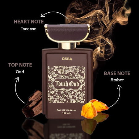 Ossa Touch Oud Eau De Parfum Ambery And Oud Notes | For Men And Women | 100 Ml