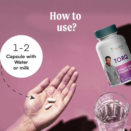 Age Well Safed Musli Capsules For Energy | Immunity | Stamina & Strength - 30 Capsules