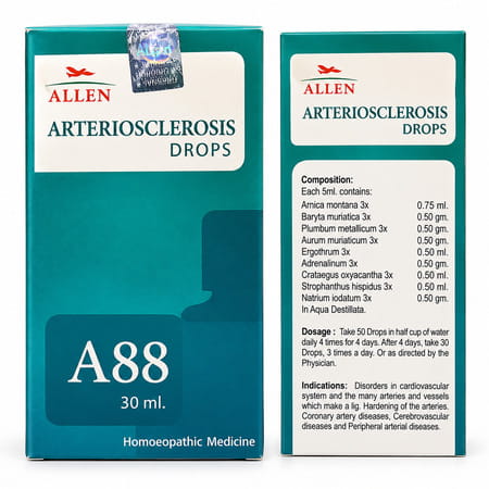 Allen Laboratories A88 Arteriosclerosis Drops 30 Ml