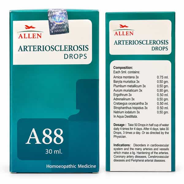 Allen Laboratories A88 Arteriosclerosis Drops 30 Ml