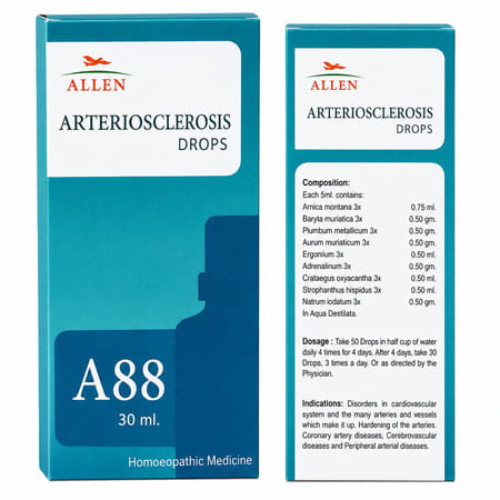 Allen Laboratories A88 Arteriosclerosis Drops 30 Ml