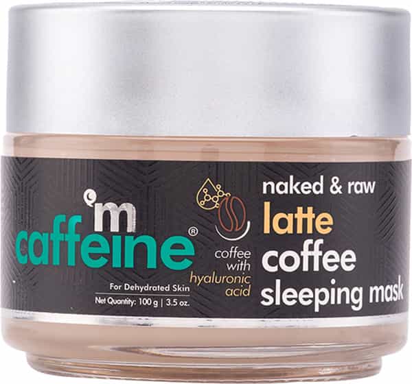 Mcaffeine Latte Coffee Sleeping Face Mask-De-Stressing Face Pack With Hyaluronic Acid & Niacinamide