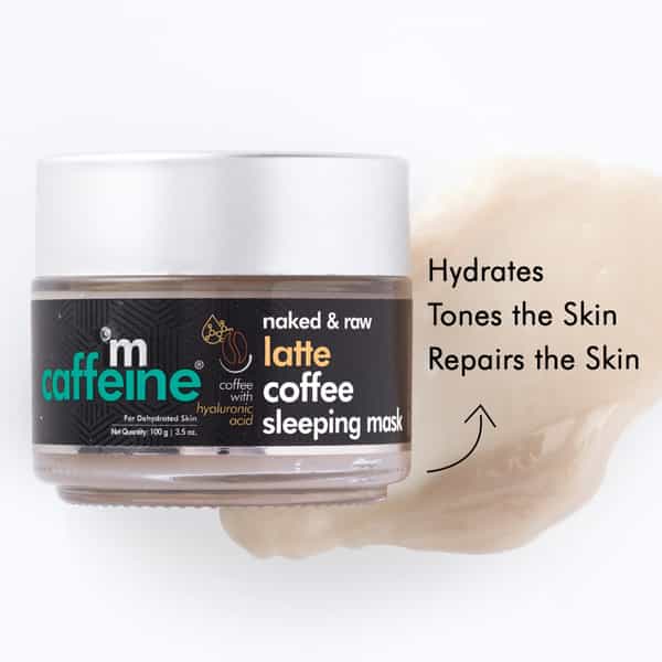 Mcaffeine Latte Coffee Sleeping Face Mask-De-Stressing Face Pack With Hyaluronic Acid & Niacinamide