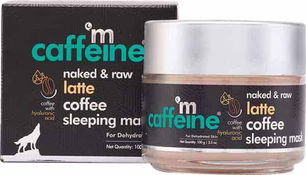 Mcaffeine Latte Coffee Sleeping Face Mask-De-Stressing Face Pack With Hyaluronic Acid & Niacinamide