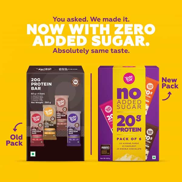 Yoga Bar No Added Sugar Protein Bar Variety Box Pack Of 6