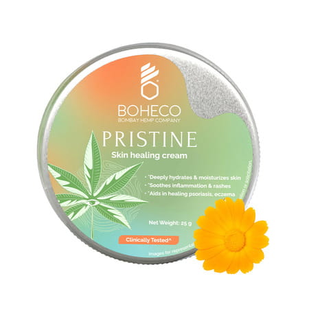 Boheco Pristine Skin Healing Cream | With Vijaya Leaf Extract | Soothes Itching And Eczema | 25 G