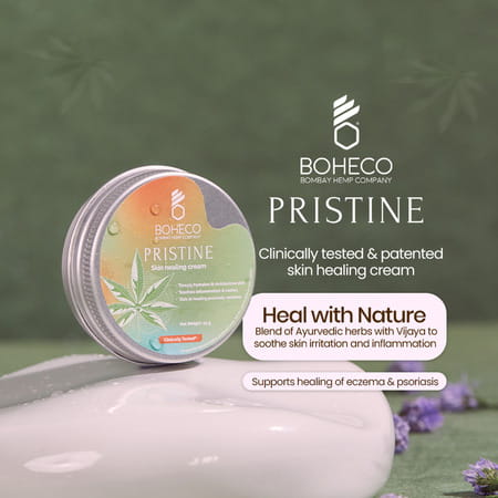 Boheco Pristine Skin Healing Cream | With Vijaya Leaf Extract | Soothes Itching And Eczema | 25 G