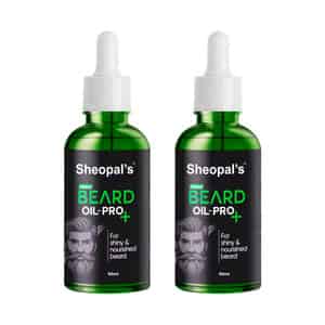 Sheopal's Beard Growth Oil Pro+ | For Uneven & Fast Growth | 50ml | Pack Of 2