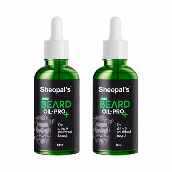 Sheopal's Beard Growth Oil Pro+ | For Uneven & Fast Growth | 50Ml | Pack Of 2