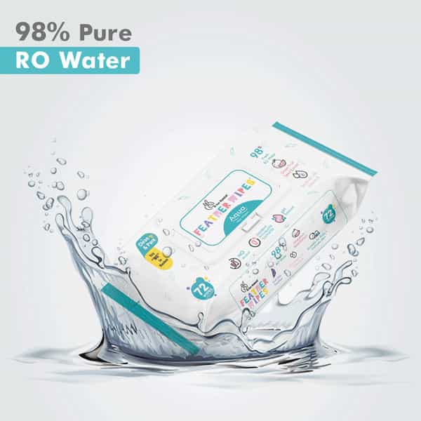 R For Rabbit Feather Aqua Baby Wipes (Combo Of 3)
