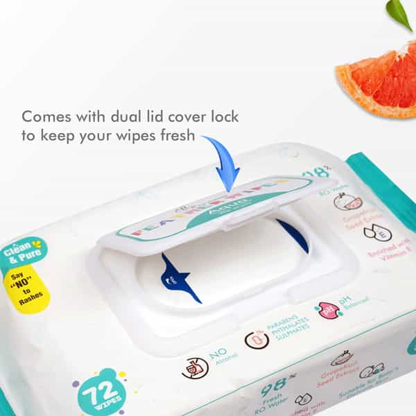 R For Rabbit Feather Aqua Baby Wipes (Combo Of 3)
