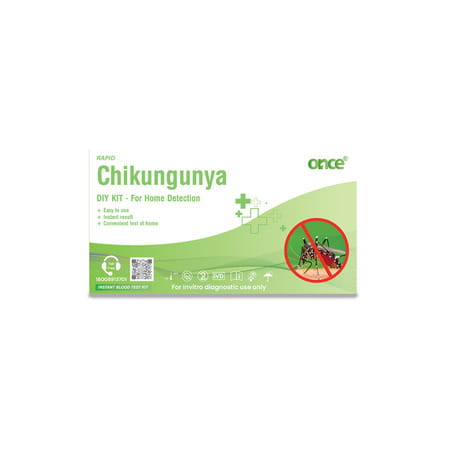 Once Rapid Chikungunya Diy Home Detection Kit | Instant Blood Test Kit | In-Vitro Diagnostic
