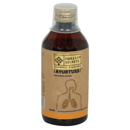 Forest Secrets Ayurtuss Cough Syrup | Effective For All Types Of Cough | Non-Drowsy - 200ml