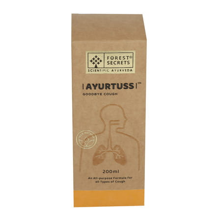 Forest Secrets Ayurtuss Cough Syrup | Effective For All Types Of Cough | Non-Drowsy - 200ml