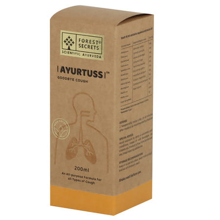 Forest Secrets Ayurtuss Cough Syrup | Effective For All Types Of Cough | Non-Drowsy - 200ml