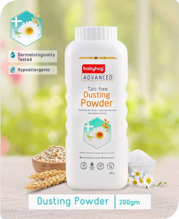 Babyhug Advanced Talc-Free Dusting Powder - 200gm