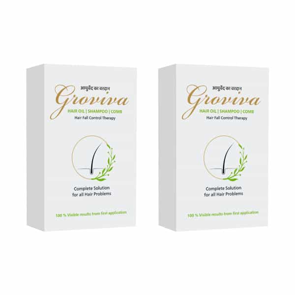 Groviva Combo Pack Set | Solution For All Hair Problems Kit (Pack Of 2)