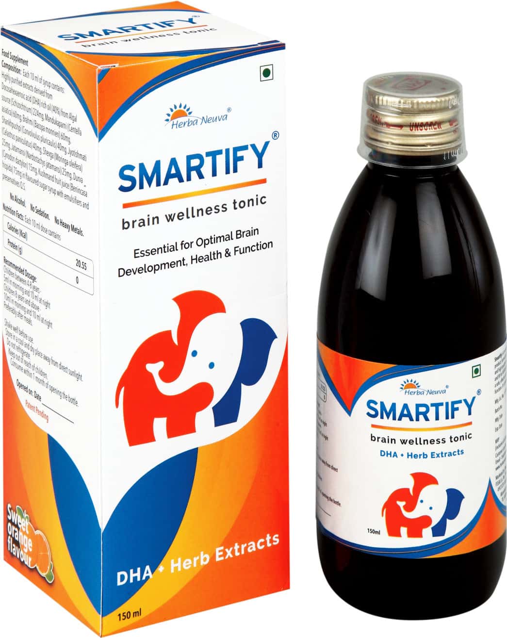 Buy HERBA NEUVA SMARTIFY SYRUP VEG OMEGA3 (DHA) FOR BRAIN HEALTH