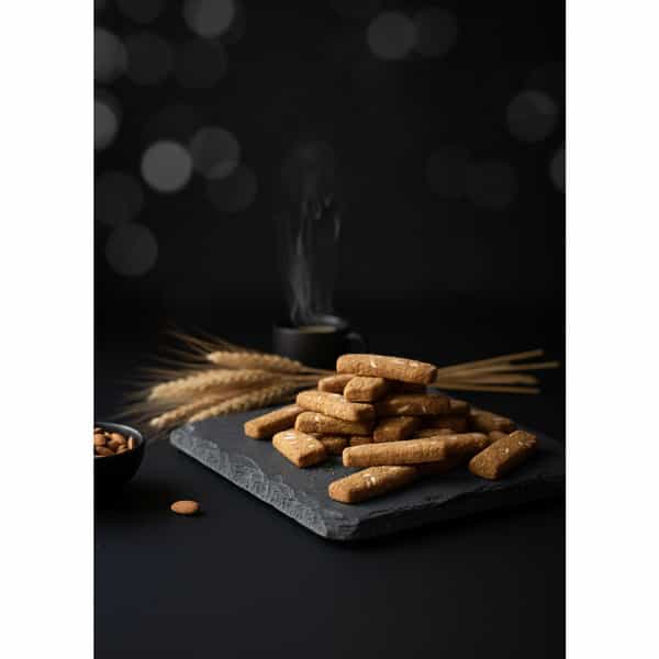 The Snack Company Almond Bistick 130 Gm | Wheat Biscuit | No Palm Oil | No Refined Sugar