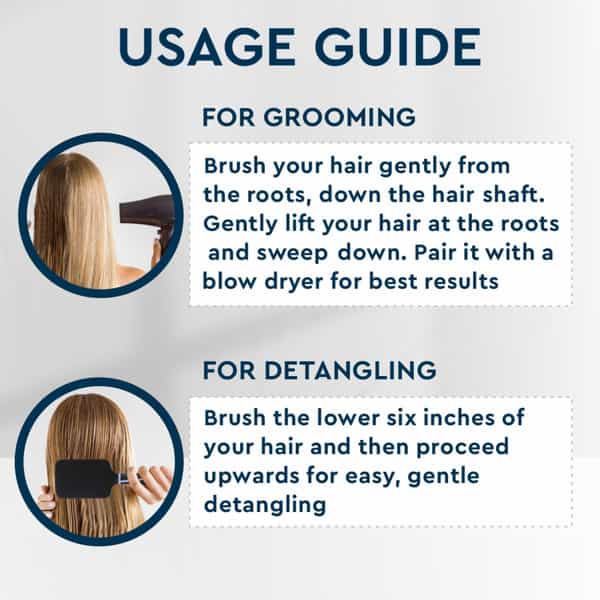 Gubb Vogue Range Paddle Hair Brush For Women & Men