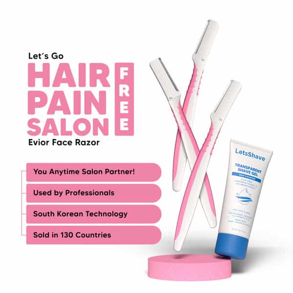 Letsshave Face Razor And Shave Gel 30Ml