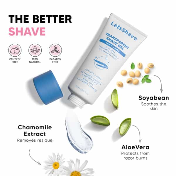 Letsshave Face Razor And Shave Gel 30Ml