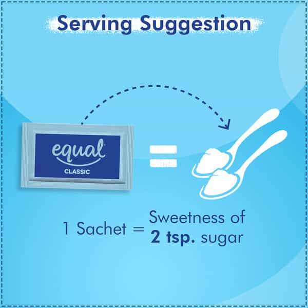 Equal Classic Zero Calorie Sweetener Sugar Free Calorie Control 50 Sachets Pack Of 3