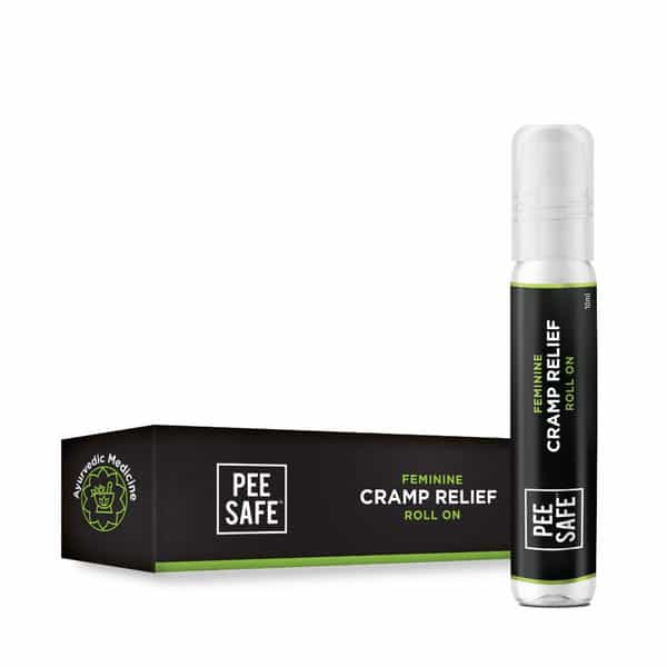 Pee Safe Feminine Cramp Relief Roll On With Ayurveda Extracts -10 Ml (Pack Of 3) Balm (3 X 1 Units)