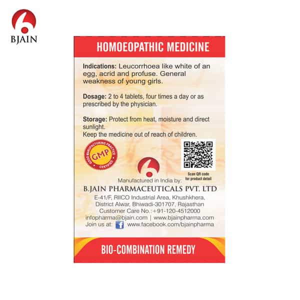 Bjain Bio-Combination No.13 (Leucorrhoea) Tablet - 25Gm