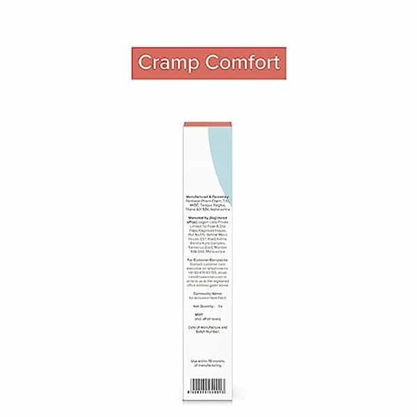 Nua Cramp Comfort Heat Patches |Period Pain Relief | 3 Patches | Pack Of 3