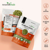 Nourishvitals Healthy Munching Pumpkin Seeds +Pumpkin Sunflower And Flax Roasted Seeds (200Gm Each)
