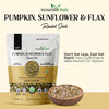 Nourishvitals Healthy Munching Pumpkin Seeds +Pumpkin Sunflower And Flax Roasted Seeds (200Gm Each)