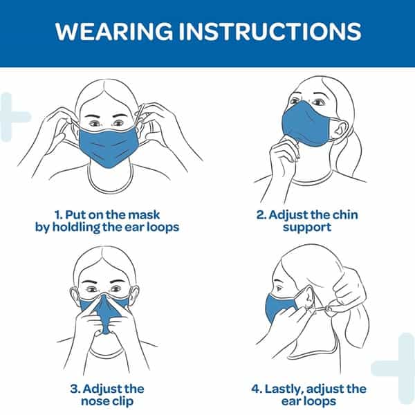 Godrej Protekt Gp95 Face Mask Blue Large - Pack Of 3