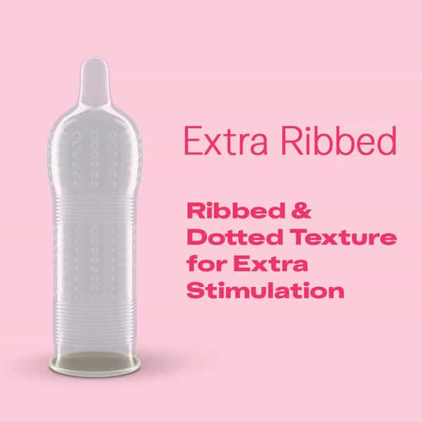 Durex Extra Ribbed Condoms For Men - 10 Count (Pack Of 5)