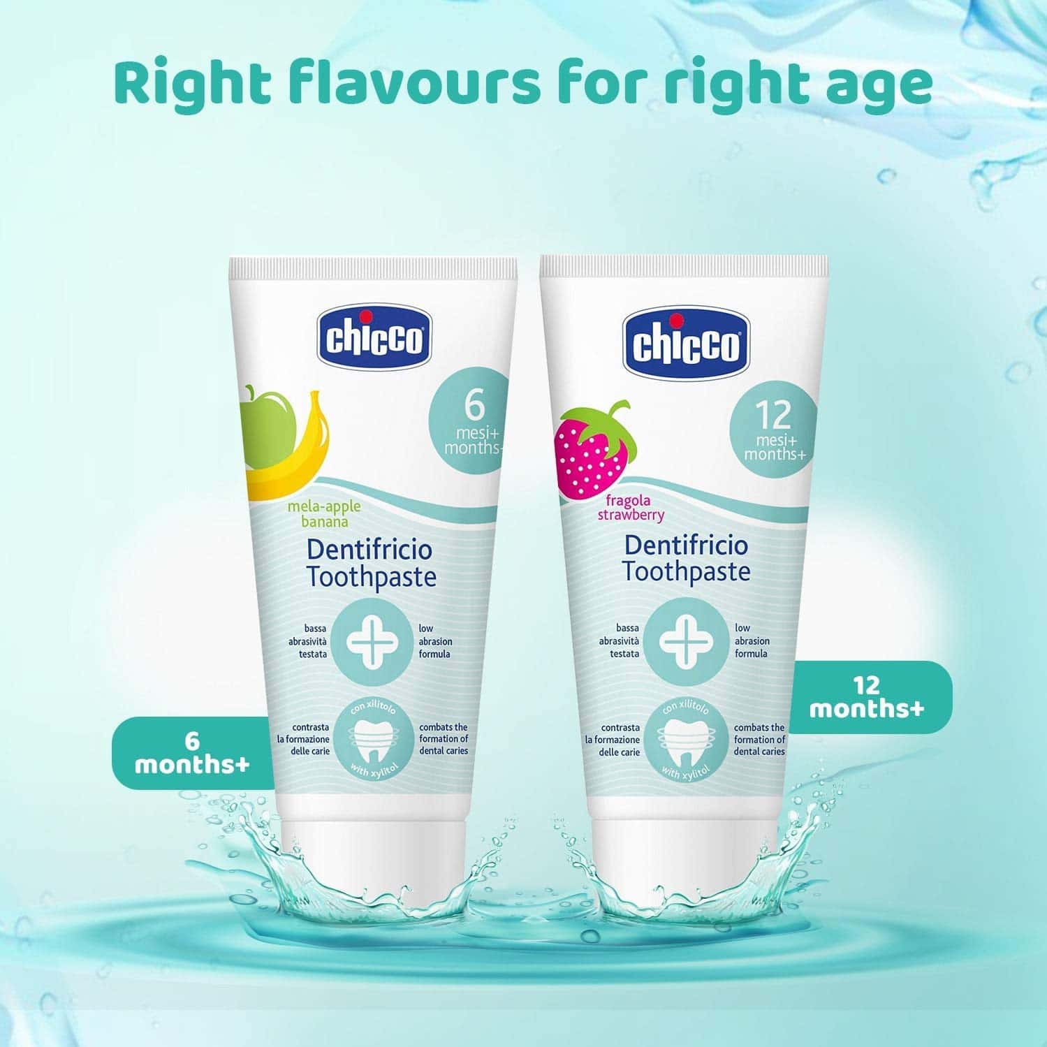 Buy CHICCO TOOTHPASTE, STRAWBERRY FLAVOUR FOR 12M+ BABY, FLUORIDEFREE, PRESERVATIVEFREE (50 ML