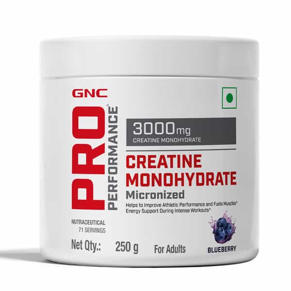 Gnc Pro Performance Creatine Monohydrate | 250Gm | 83 Servings | Athletic Performance | Blueberry