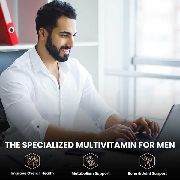 Naturyz Men's Sport Multivitamin For Men With 55 Vital Nutrients & 13 Performance Blends -50 Tablets