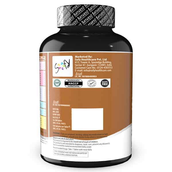 Naturyz Men's Sport Multivitamin For Men With 55 Vital Nutrients & 13 Performance Blends -50 Tablets