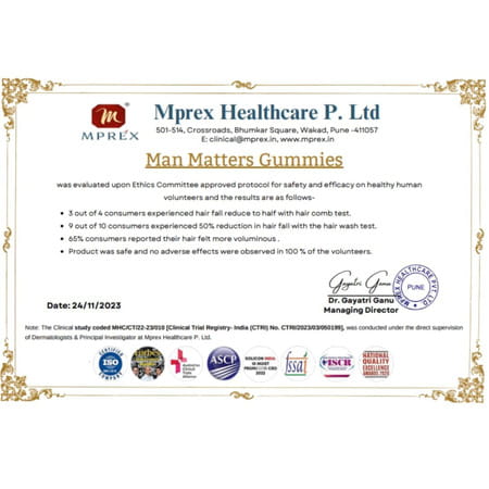 Man Matters Nourish Hair Gummies 60n