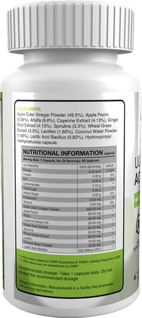 Genetic Nutrition - Ultra Acv Plus Greens 60 Capsules