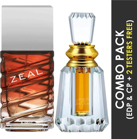 Ajmal Zeal Edp 100ml Perfume For Men And Oudh Mukhallat Cp Oil Women 6ml For Unisex