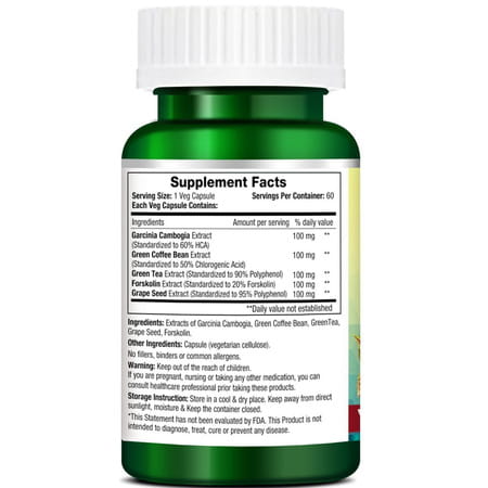 Morpheme Remedies Garcinia 5x - 60 Veg Capsules