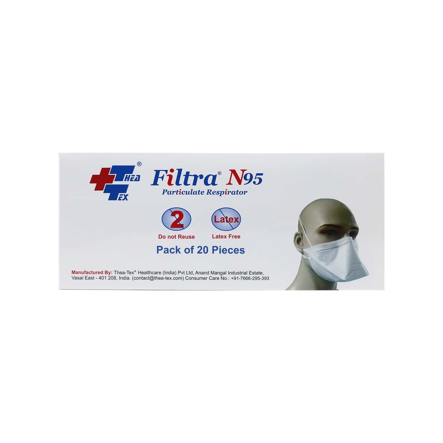 Duckbill Shape N95 Mask Packet Of 20