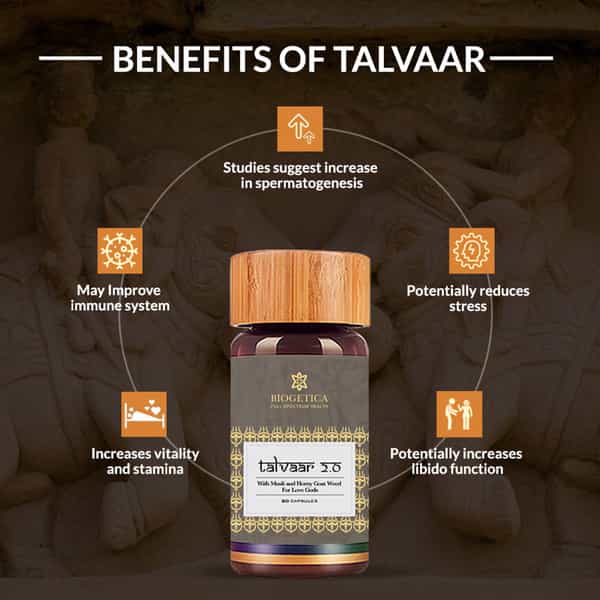 Biogetica Talvaar 2.0 Mens Sexual Wellness (80 Capsules)
