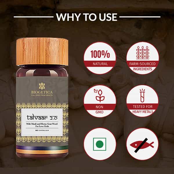 Biogetica Talvaar 2.0 Mens Sexual Wellness (80 Capsules)