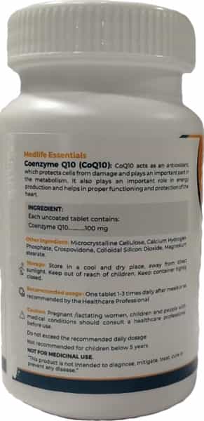 Medlife Essentials Coenzyme Q10 Tablet 30